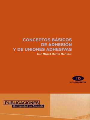 cover image of Conceptos básicos de adhesión y de uniones adhesivas